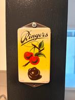 Ringers Emaille Deurpostje, Ophalen of Verzenden, Gebruikt, Reclamebord