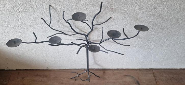 Muur Kandelaar - Boom Design, Huis en Inrichting, Woonaccessoires | Kandelaars en Kaarsen, Gebruikt, Kandelaar, 25 tot 50 cm, Metaal