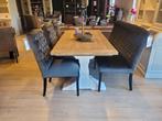 *ACTIE* Landelijke Eetkamerbank 180 cm + 3 Stoelen Victor (7, Huis en Inrichting, Stoelen, Overige kleuren, Nieuw, Ophalen of Verzenden