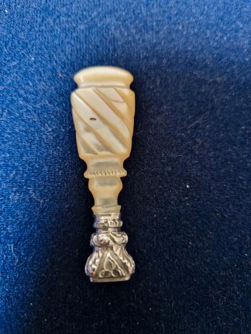 Franse lak stempel, Antiek en Kunst, Antiek | Goud en Zilver, Zilver, Ophalen of Verzenden