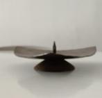 Vintage Brutalist design kandelaar mid century jaren 60, 70, Ophalen of Verzenden, Koper of Brons