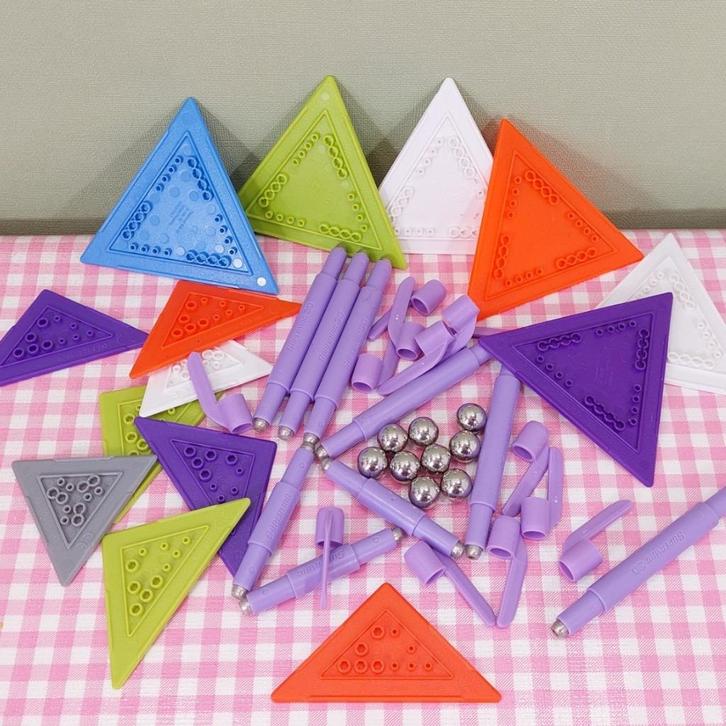 Supermag Plastwood Italia magneten set lot partij lila/paars, Kinderen en Baby's, Speelgoed | Educatief en Creatief, Zo goed als nieuw