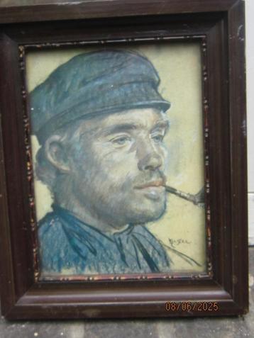 (ZELF) Portret ?? Leo GESTEL1881.(SCHEEN Aquarel of copie ?? beschikbaar voor biedingen