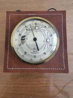 Meteo barometer in lederen huisje, Ophalen of Verzenden, Gebruikt, Barometer