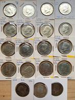 USA 19x Kennedy 1/2 of halve Dollar 1964 D zilver, Postzegels en Munten, Munten | Amerika, Ophalen of Verzenden, Noord-Amerika