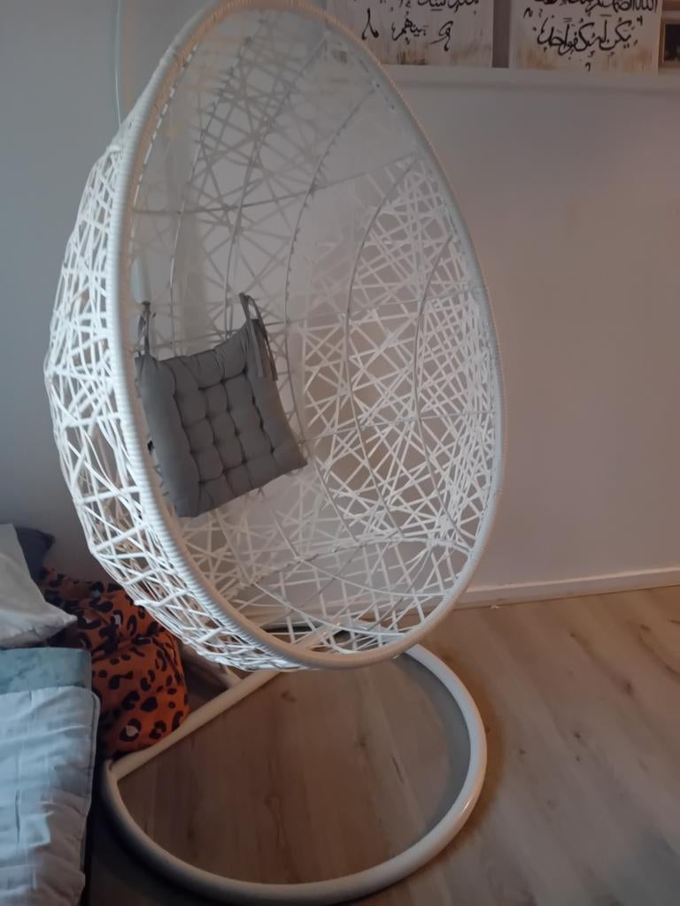 Schommelstoel, Ophalen of Verzenden, Gebruikt, Wit, Eén