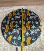 Vloerkleed 80cm Zebra Panter Antislip, Zwart, Rond, Nieuw, 50 tot 100 cm