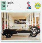 Ma904 autokaart lotus 15 ( 1958 - 1960 ) -, Verzenden, Zo goed als nieuw, Auto's