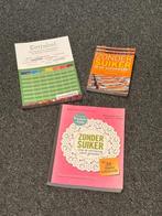 3 Boeken: zonder suiker, eettabel en zonder suiker in de sup, Boeken, Gezondheid, Dieet en Voeding, Ophalen of Verzenden, Zo goed als nieuw