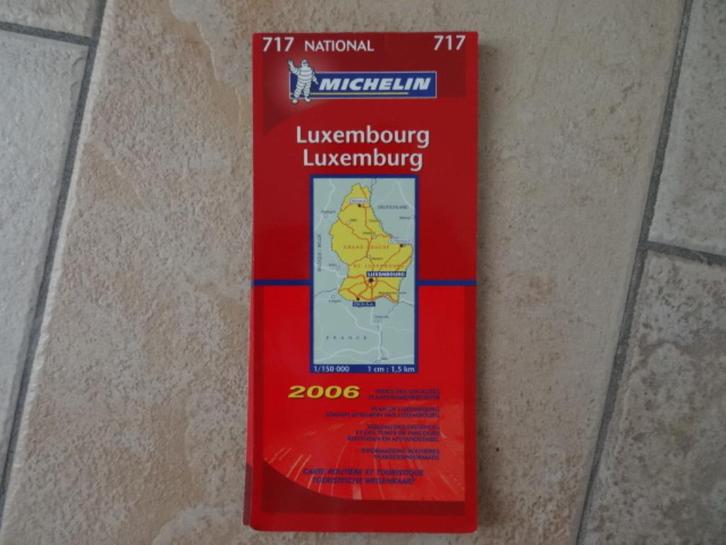 michelin wegenkaart 717 Luxemburg, Boeken, Atlassen en Landkaarten, Zo goed als nieuw, Landkaart, België of Luxemburg, 2000 tot heden