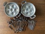 escargot set van 8 stuks, Huis en Inrichting, Keuken | Servies, Overige materialen, Gebruikt, Ophalen of Verzenden, Schaal of Schalen