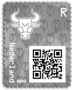 5x Cryptostamp Bull 2022 - Zwart, Niet Geclaimd, Postzegels en Munten, Postzegels | Nederland, Ophalen of Verzenden, Na 1940, Postfris