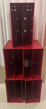 Lp opberg rood vinyl jaren 70, Ophalen, Gebruikt, Overige formaten