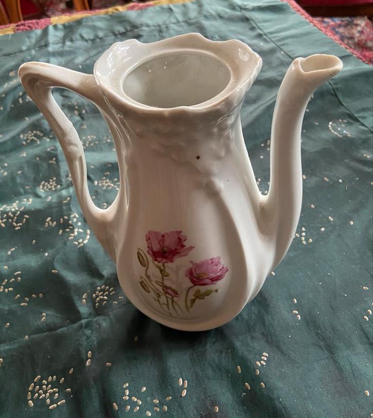 Jugendstil Koffiekan Zonder Deksel, Antiek en Kunst, Antiek | Keramiek en Aardewerk, Ophalen of Verzenden