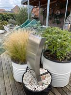 Wateronament rvs + pomp, Tuin en Terras, Ophalen, Gebruikt, Rvs, Waterornament