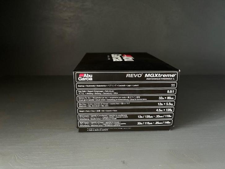 Abu Garcia Revo MGXtreme 2 LH, Watersport en Boten, Hengelsport | Roofvissen, Zo goed als nieuw, Overige typen, Ophalen of Verzenden