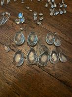 Kroonluchter Onderdelen - Kristal, Huis en Inrichting, Gebruikt, Wit, Ophalen of Verzenden, Overige vormen