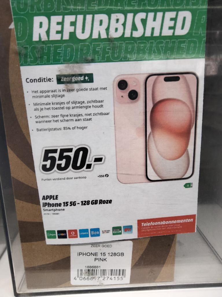 Refurbished toestellen met 2 jaar garantie., Ophalen, Refurbished, 64 GB