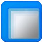 Vintage 90’s Ikea gegradueerde blauw kleurig spiegel, Huis en Inrichting, Woonaccessoires | Spiegels, Minder dan 50 cm, Nieuw