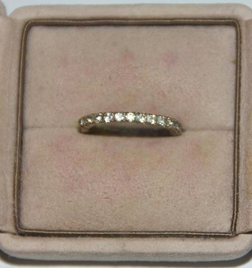 Fonkelende ring met strass ringmaat 17, Sieraden, Tassen en Uiterlijk, Ringen, 17 tot 18, Zilver, Met strass, Ophalen of Verzenden