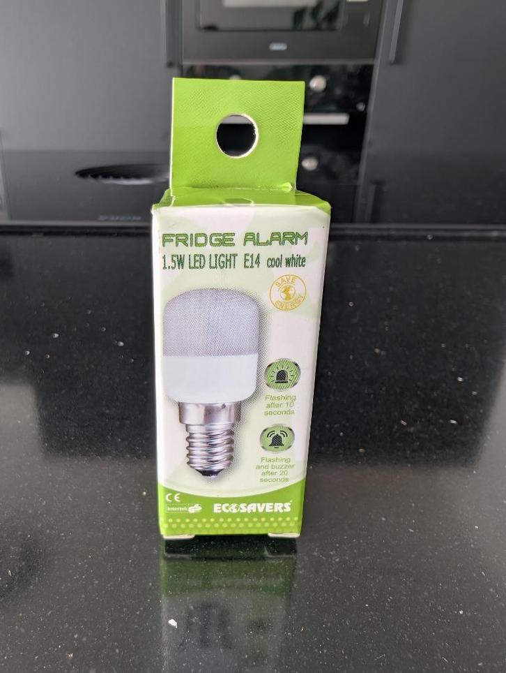 Slimme koelkastlamp (Ecosavers) met alarmpje, Huis en Inrichting, Lampen | Overige, Nieuw, Ophalen of Verzenden