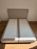 Pullman boxspring twijfelaar, Huis en Inrichting, Ophalen, Beige, Tweepersoons, Zo goed als nieuw
