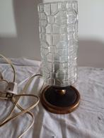 tafel lamp mid century design, Huis en Inrichting, Lampen | Tafellampen, Minder dan 50 cm, Gebruikt, Ophalen of Verzenden, Glas