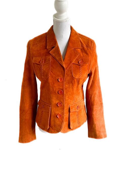 Leuk suède jasje van Taifun 38, Kleding | Dames, Jasjes, Kostuums en Pakken, Zo goed als nieuw, Jasje, Maat 38/40 (M), Overige kleuren