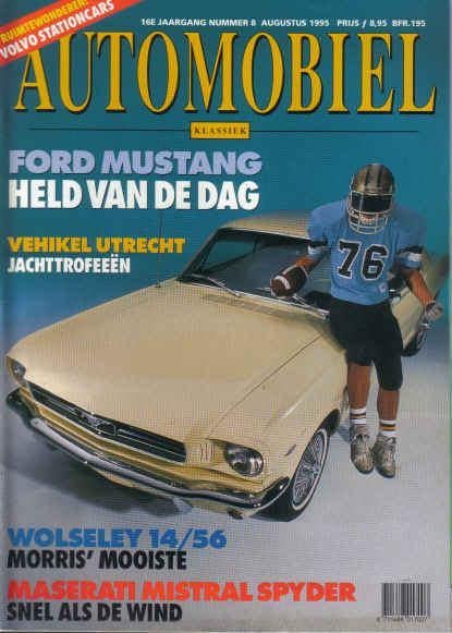 Automobiel 8 1995 : Ford Mustang - Maserati Mistral - Volvo, Ophalen of Verzenden, Gelezen, Algemeen
