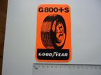 sticker Goodyear auto race band autobanden Usa retro, Verzamelen, Overige typen, Zo goed als nieuw, Verzenden