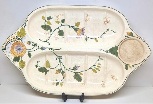 Art Nouveau aspergeschaal Juliette Zuid-Holland Gouda 1919., Antiek en Kunst, Antiek | Keramiek en Aardewerk, Ophalen of Verzenden