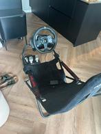 Playseat challange logitech stuur en pedalen, Spelcomputers en Games, Spelcomputers | Xbox | Accessoires, Ophalen, Zo goed als nieuw