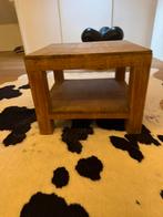 Teaken Bijzettafel Vierkant, Ophalen, Minder dan 45 cm, Gebruikt, Vierkant