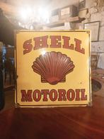Oud emaille reclamebord van Shell., Ophalen of Verzenden, Gebruikt, Reclamebord