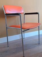 Vintage stoelen (4), ontwerper Gijs van der Sluis, oranje, Huis en Inrichting, Stoelen, Ophalen, Gebruikt, Overige kleuren, Vintage