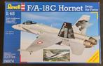 Revell F/A-18C Hornet Swiss Air Force 1:48, Revell, Ophalen of Verzenden, Zo goed als nieuw, Groter dan 1:72