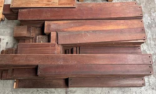 Jatoba houten vloer(delen) massief 40m2, Doe-het-zelf en Verbouw, Vloerdelen en Plavuizen, Gebruikt, Vloerdelen of -planken, Hout