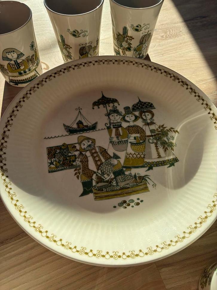 Figjo Flint Turi-design Market - Vintage Noors Design, Antiek en Kunst, Antiek | Servies compleet, Ophalen