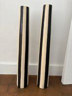 Twee gestreepte vazen, Huis en Inrichting, Woonaccessoires | Vazen, Ophalen, Zo goed als nieuw, Overige kleuren, 50 tot 75 cm