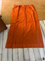 Oranje terra linnenlook vintage gordijnen, Huis en Inrichting, Stoffering | Gordijnen en Lamellen, Gebruikt, Overige kleuren, 150 tot 200 cm