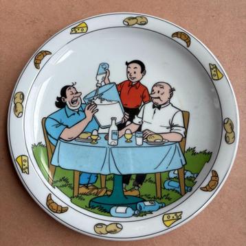 Suske & Wiske bordje, porselein beschikbaar voor biedingen