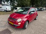 Fiat 500 1.4 16V 73KW C 2008 Rood, Auto's, Fiat, Voorwielaandrijving, Metallic lak, Zwart, 4 cilinders