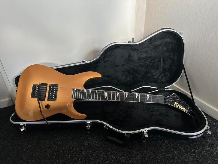 Kramer SM-1H Gold | Floyd Rose 1000 | Seymour Duncan | Case, Muziek en Instrumenten, Snaarinstrumenten | Gitaren | Elektrisch