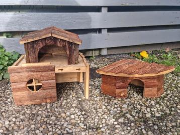 2 x knaagdierenhuisjes hamster muizen huisjes samen 15,- beschikbaar voor biedingen