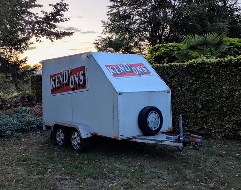 Dichte aanhanger met oprijplaat en kenteken, Auto diversen, Aanhangers en Bagagewagens, Gebruikt, Ophalen