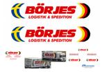 Vrachtauto decal 1:50 borjes logistik & spedition, Hobby en Vrije tijd, Modelauto's | 1:50, Verzenden, Nieuw, Bus of Vrachtwagen