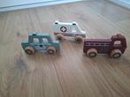 Little Dutch - Houten Speelgoed Auto's - Set van 3, Ophalen of Verzenden, Zo goed als nieuw, Duw- of Trekspeelgoed