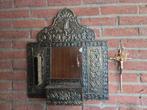 Antieke wandspiegel, heel erg oud, Ophalen, Rechthoekig, Minder dan 50 cm
