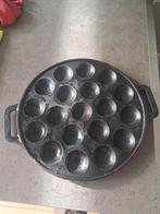 Gietijzeren Poffertjespan, Huis en Inrichting, Gebruikt, Gietijzer, Ophalen of Verzenden, Keramische plaat