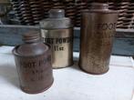 3 Oude Blikjes Foot Powder, Ophalen of Verzenden